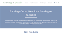 Tablet Screenshot of carton-chaudoir.be
